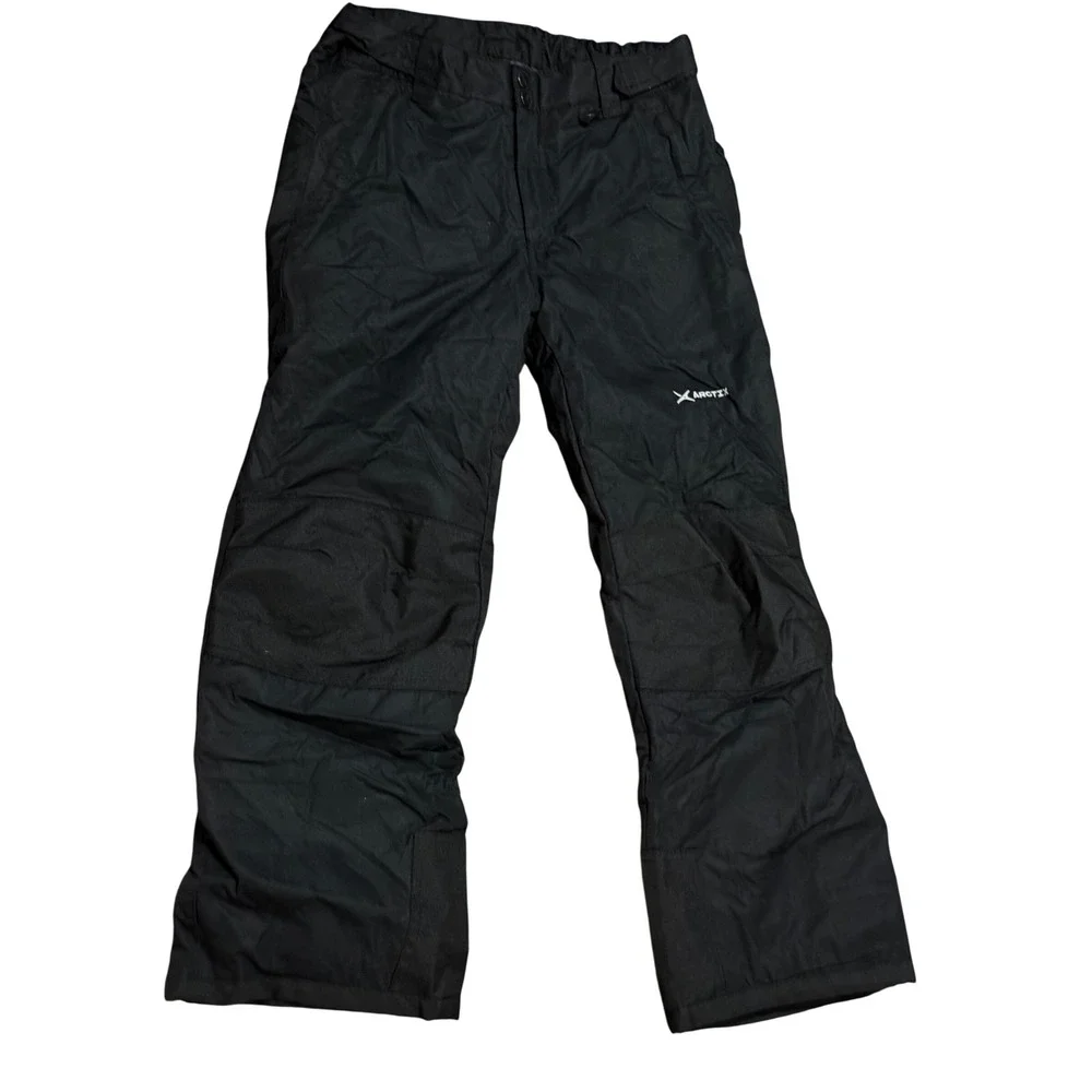 Arctix Boys Black Insulated Snow Pants Size Large 5K Winter Ski Trousers